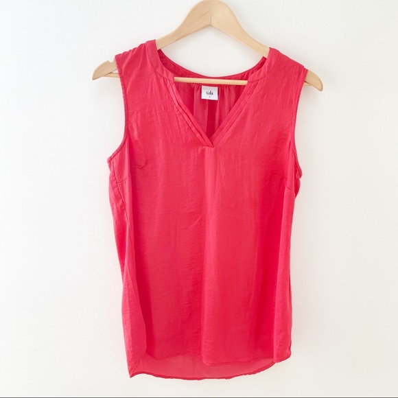 CAbi Tops - Cabi sleeveless coral/red blouse S